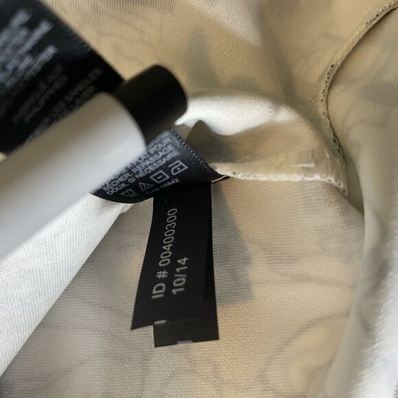 NWT EXPRESS Strapless Dress Pencil Stripe Floral Zip Stretch Women 8 Black White - Picture 13 of 14